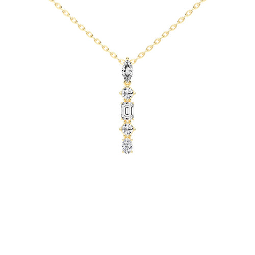 Quinta 1.75Ct Multi-Shape Fancy Lab Diamond Pendant