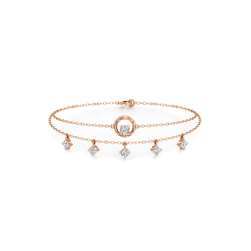 Maura Everyday Round Cut Chain Bracelet