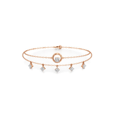 Maura Everyday Round Cut Chain Bracelet