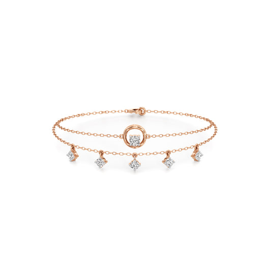 Maura Everyday Round Cut Chain Bracelet