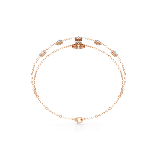 Maura Everyday Round Cut Chain Bracelet
