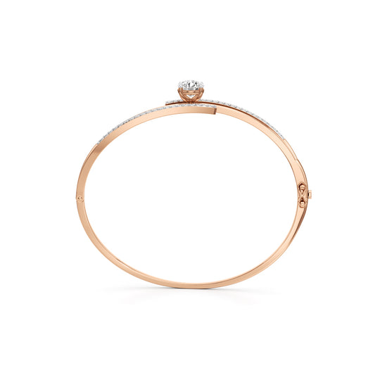 Lavina 175Ct Single Round Cut Kada Bracelet