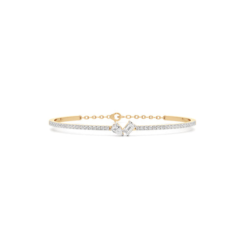 Nydia 125Ct Two Unique Cut Kada Bracelet