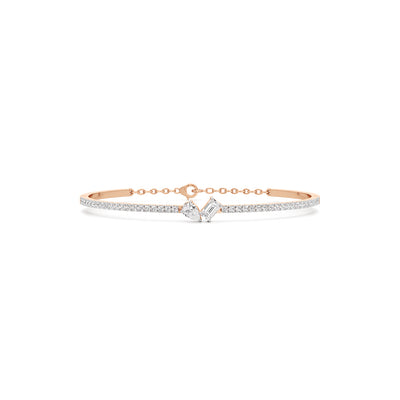 Nydia 125Ct Two Unique Cut Kada Bracelet