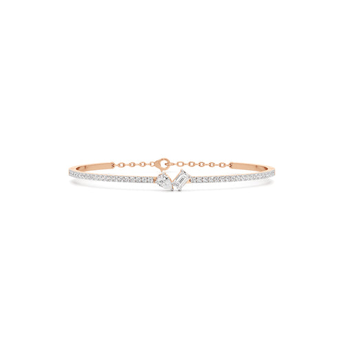 Nydia 125Ct Two Unique Cut Kada Bracelet