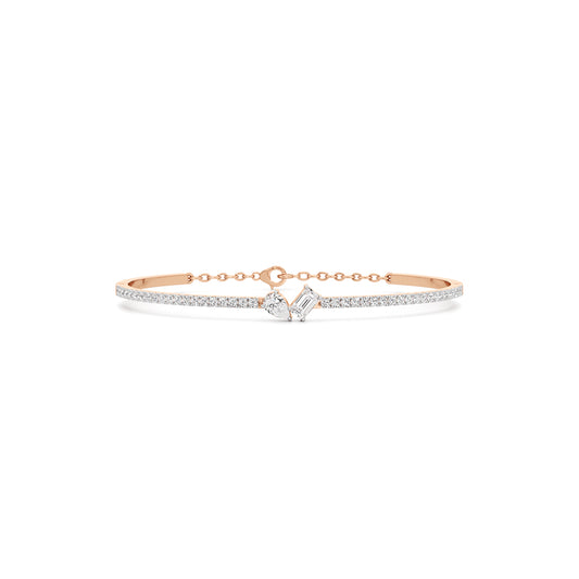 Nydia 125Ct Two Unique Cut Kada Bracelet