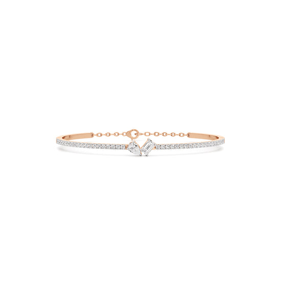 Nydia 125Ct Two Unique Cut Kada Bracelet