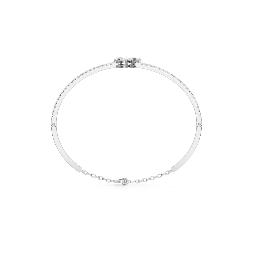 Nydia 125Ct Two Unique Cut Kada Bracelet