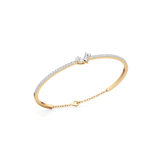 Nydia 125Ct Two Unique Cut Kada Bracelet