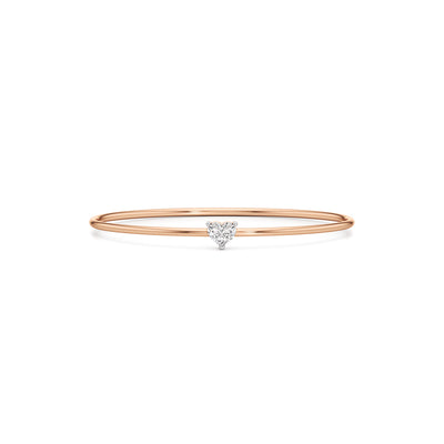 Divine Luster Single Heart Stone Delicate Bracelet