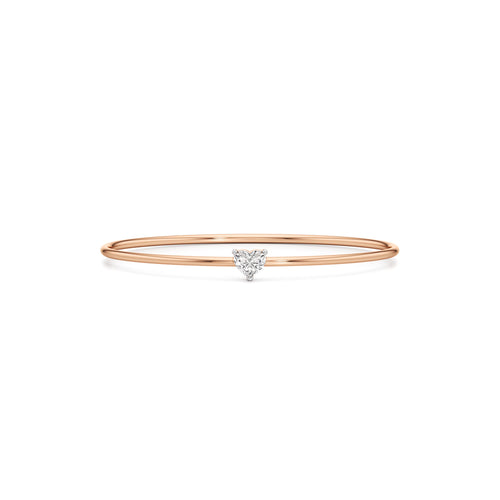 Divine Luster Single Heart Stone Delicate Bracelet