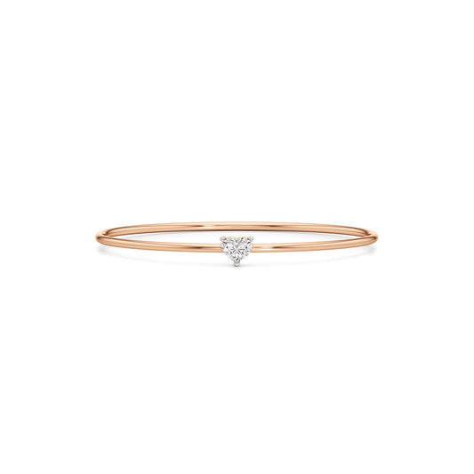 Divine Luster Single Heart Stone Delicate Bracelet