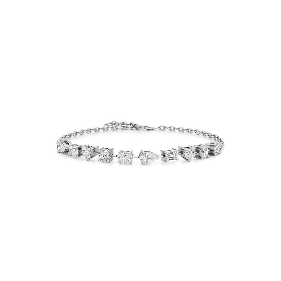 25Ct Round Shape Gold Chain Bracelets