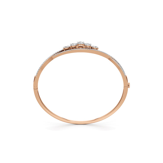 Nessa 225Ct CrissCross Oval Cut Kada Bracelet