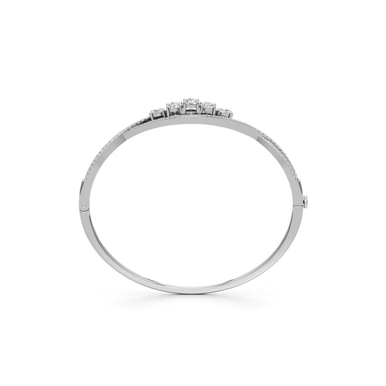 Nessa 225Ct CrissCross Oval Cut Kada Bracelet
