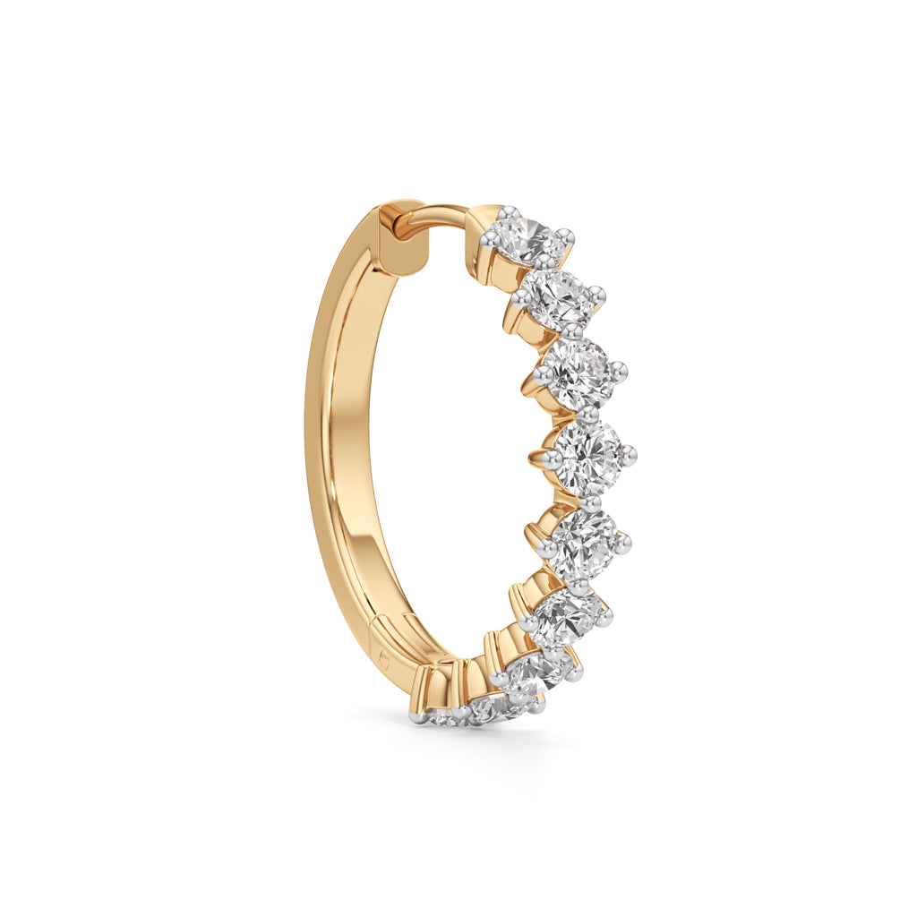250Ct Round Shape Hoops
