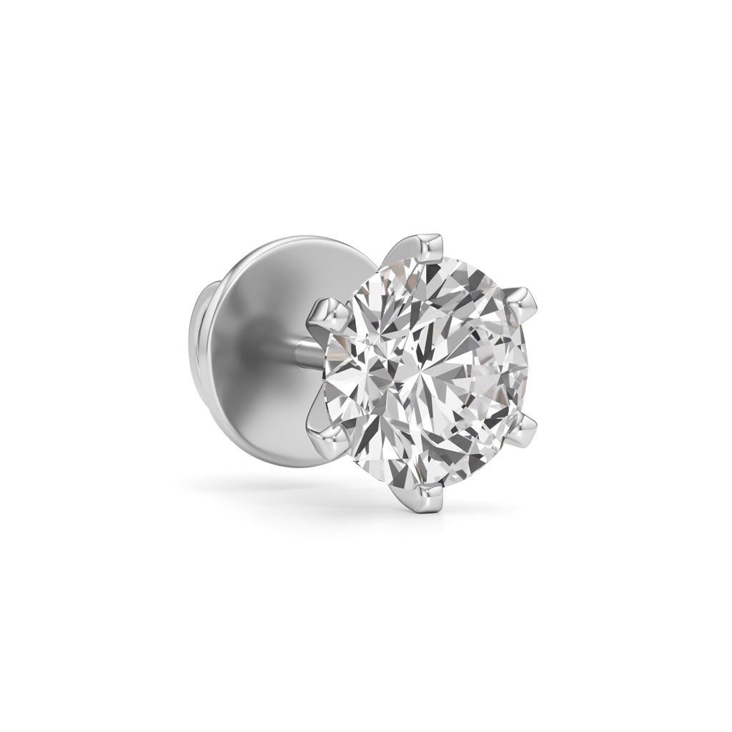 25Ct Round Shape Solitaire Studs Earrings