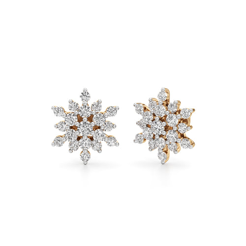 175Ct Round Shape Fancy Studs Earrings