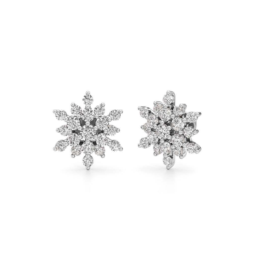 175Ct Round Shape Fancy Studs Earrings