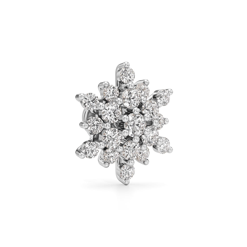 175Ct Round Shape Fancy Studs Earrings