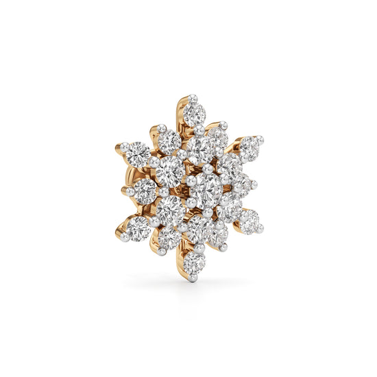 175Ct Round Shape Fancy Studs Earrings