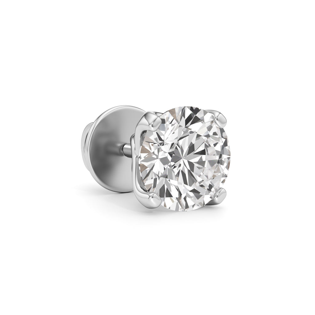 25Ct Round Shape Solitaire Studs Earrings