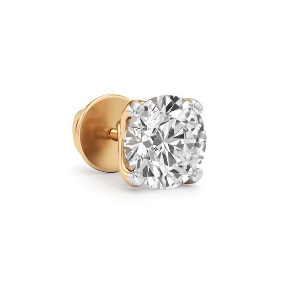 25Ct Round Shape Solitaire Studs Earrings