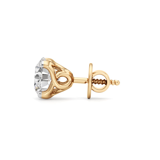 25Ct Round Shape Solitaire Studs Earrings
