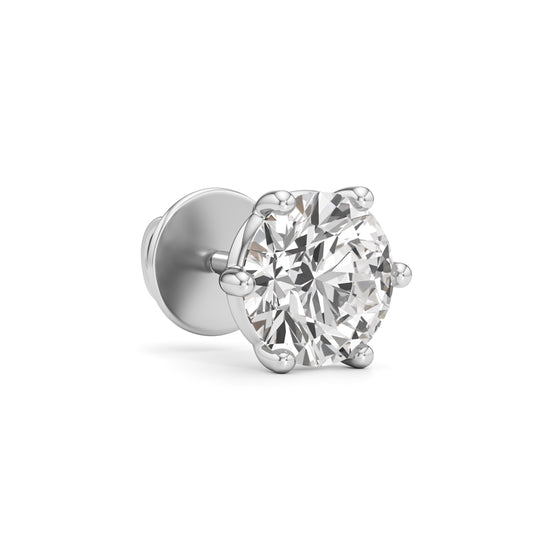 25Ct Round Shape Solitaire Studs Earrings