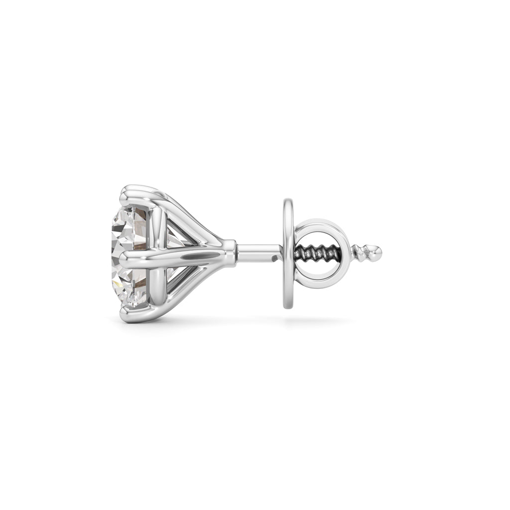 25Ct Round Shape Solitaire Studs Earrings