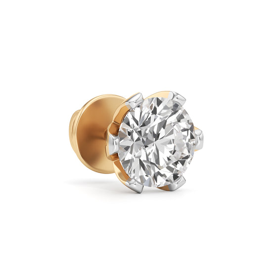 2Ct Round Shape Solitaire Studs Earrings