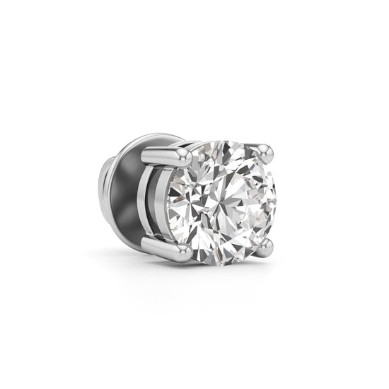 15Ct Round Shape Solitaire Studs Earrings
