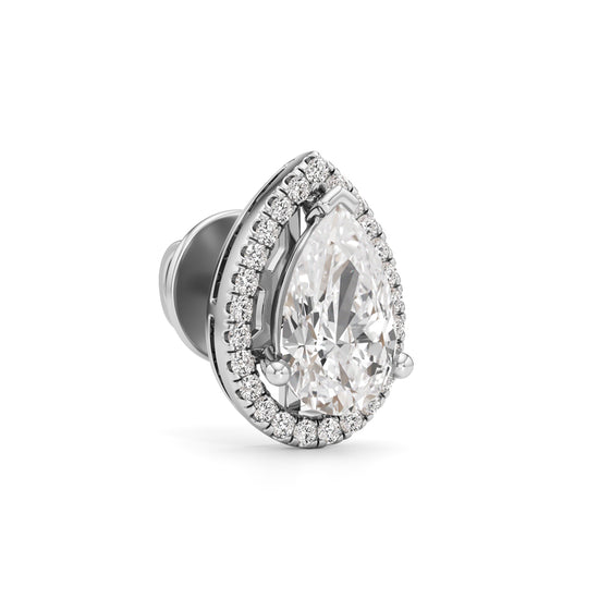 225Ct Round Shape Fancy Studs Earrings