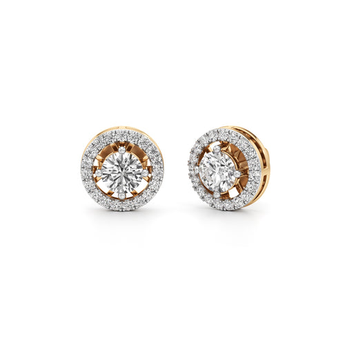 125Ct Emerald Shape Halo Earrings