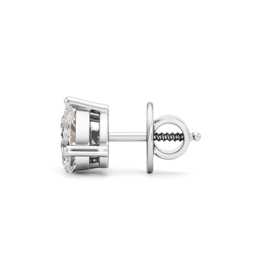 15Ct Pear Shape Solitaire Studs Earrings