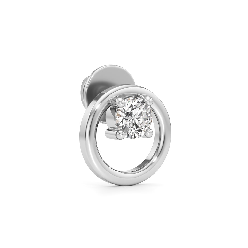 05Ct Round Shape Solitaire Studs Earrings