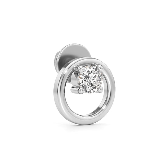 05Ct Round Shape Solitaire Studs Earrings