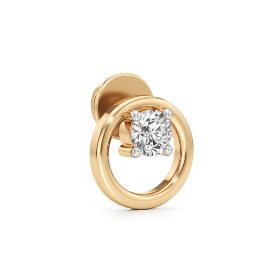 05Ct Round Shape Solitaire Studs Earrings