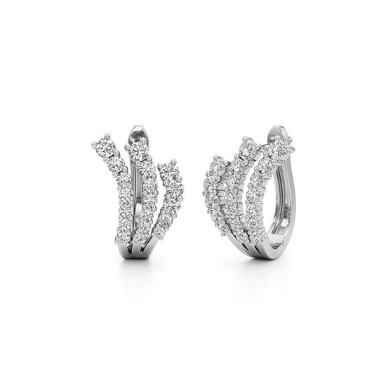1Ct Pear Shape Fancy Studs Earrings