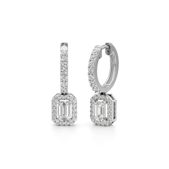 150Ct Round Shape Delicate Earrings