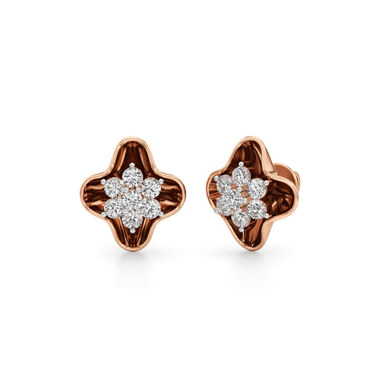 Round Shape Fancy Studs Earrings