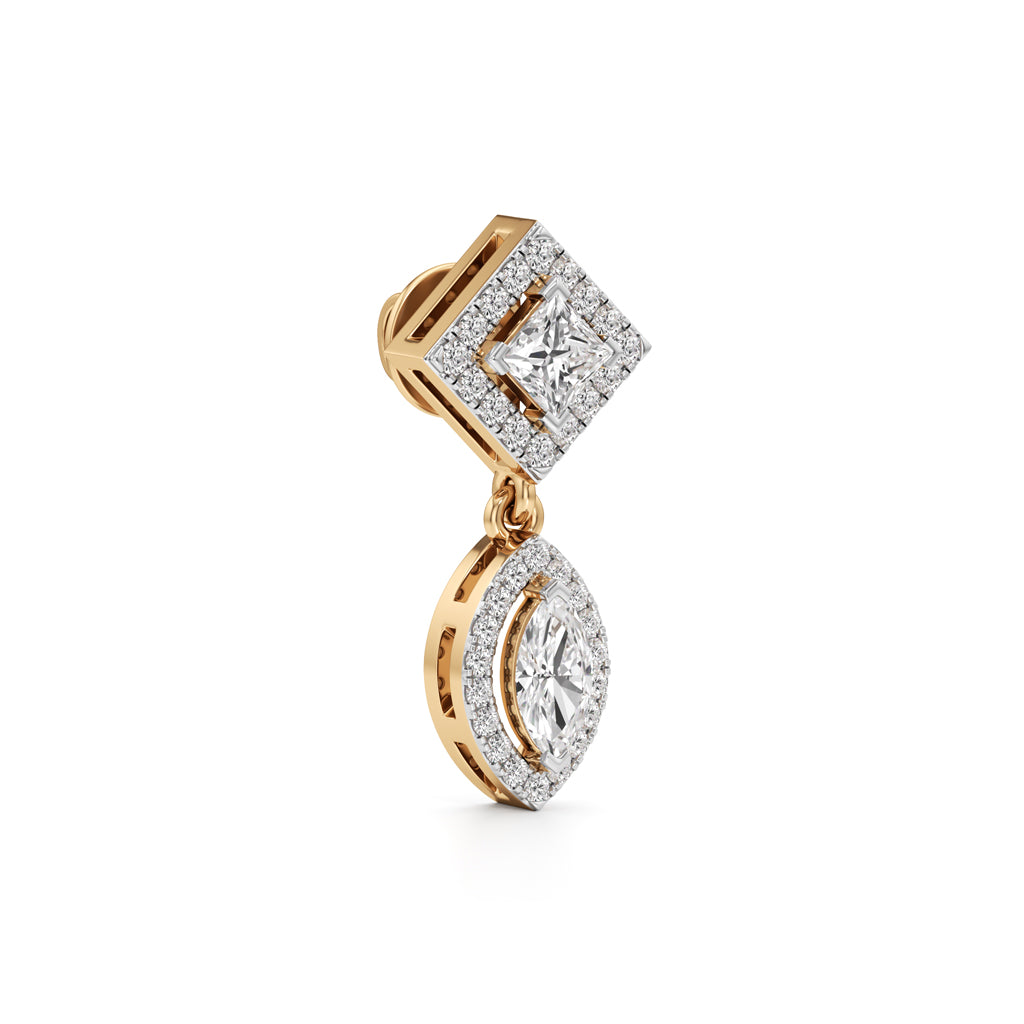 125Ct Marquise Shape Dangles Earrings