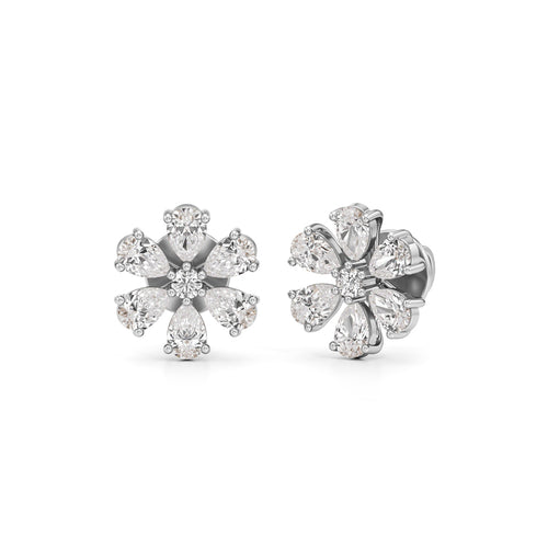 225Ct Round ShapeFancy Studs Earrings