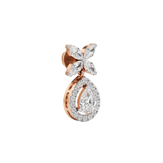 225Ct Pear Shape Dangles Earrings