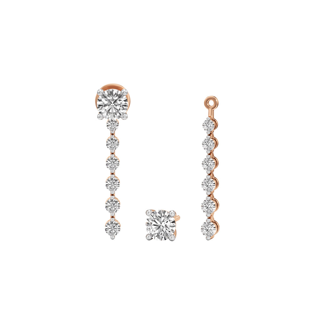 150Ct Round ShapeDangles Earrings