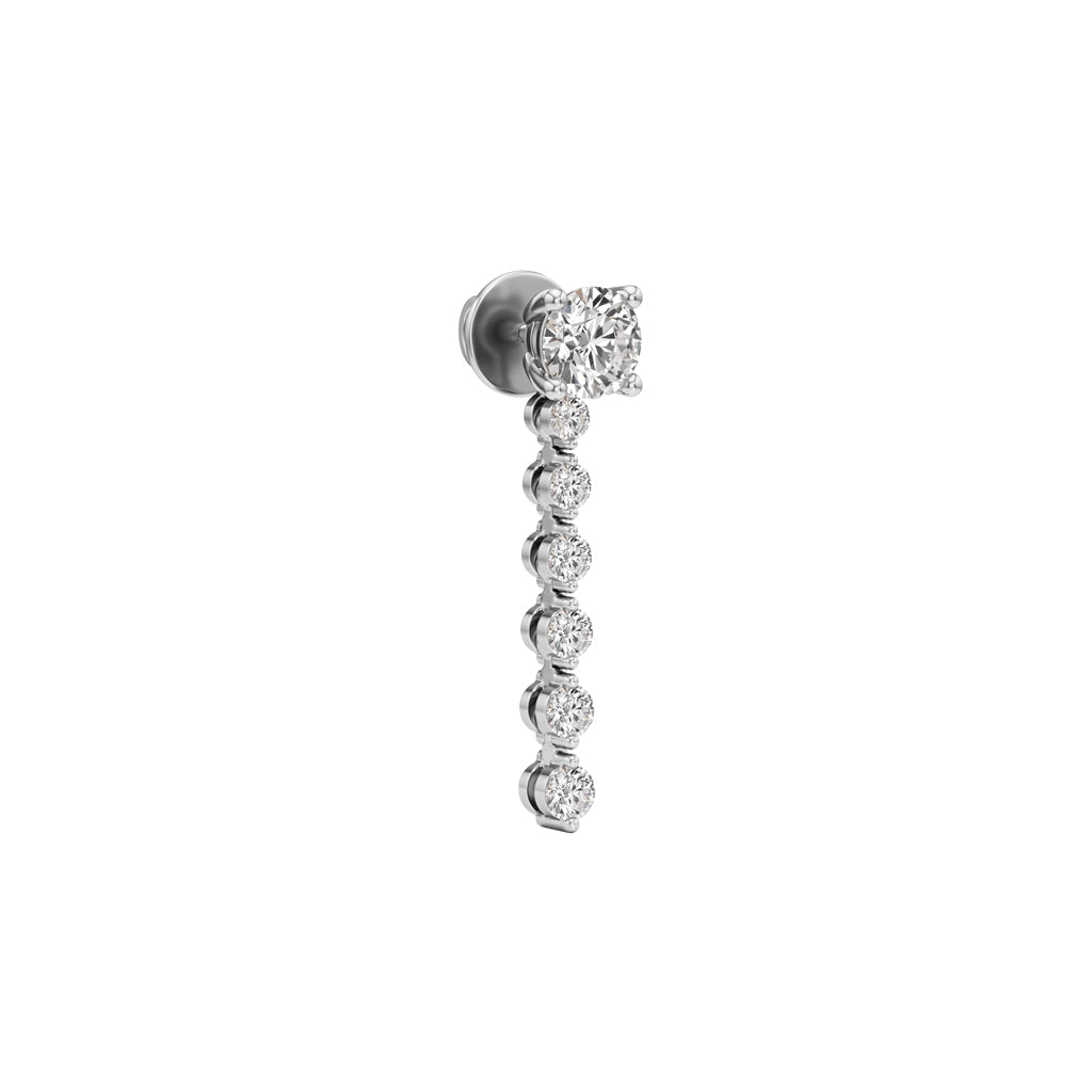 150Ct Round ShapeDangles Earrings