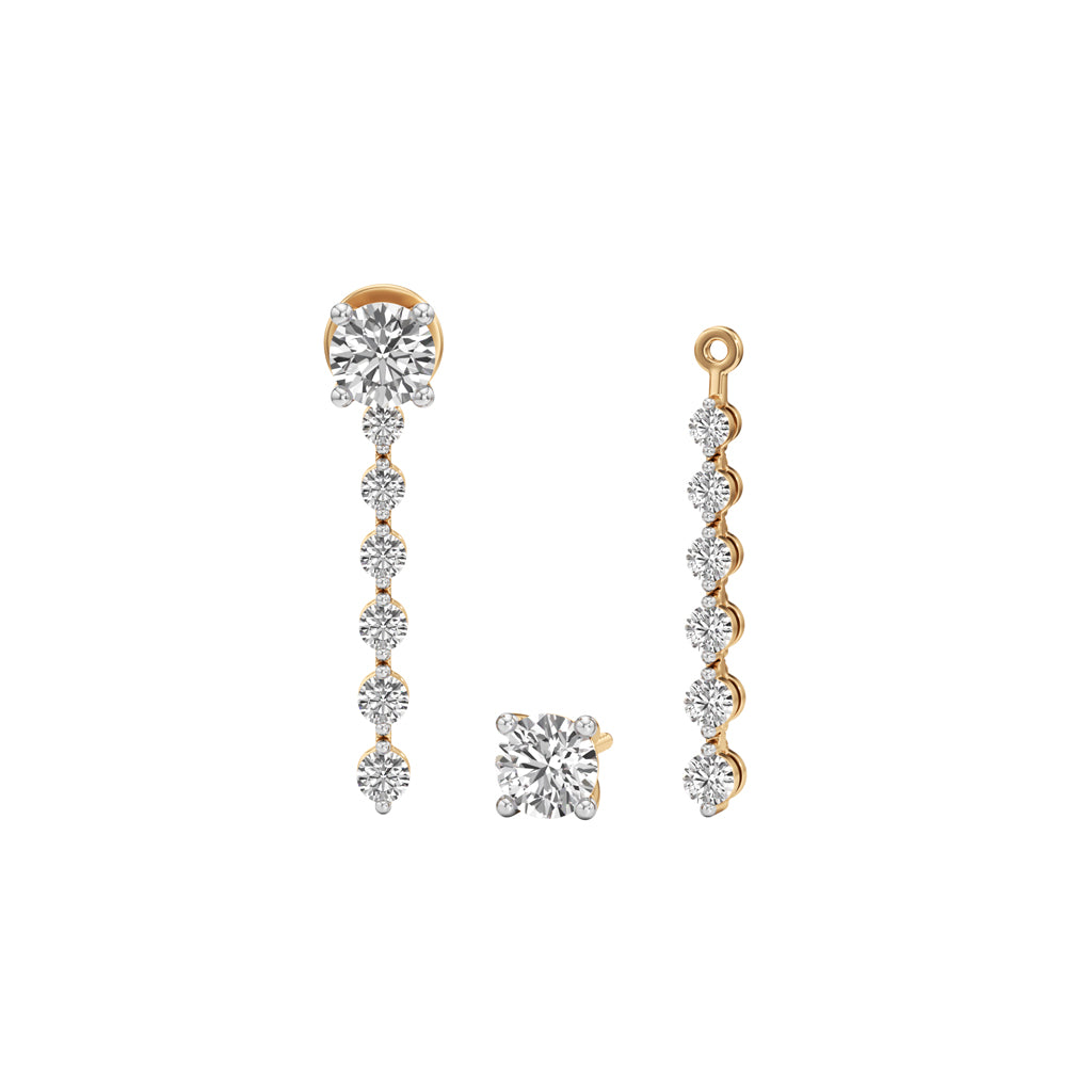 150Ct Round ShapeDangles Earrings