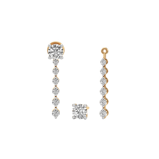 150Ct Round ShapeDangles Earrings