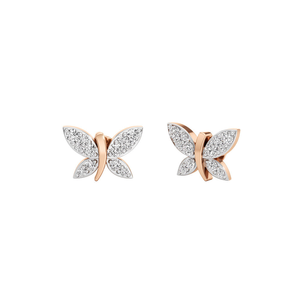 05Ct Round Shape Delicate Earrings