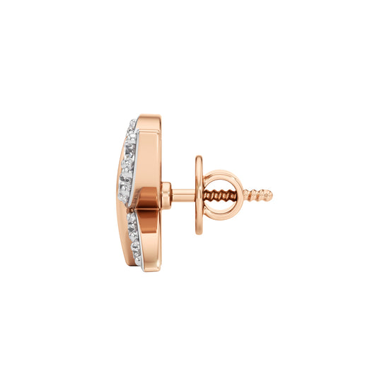 05Ct Round Shape Delicate Earrings